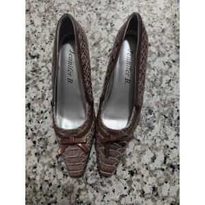 Jennifer B. Snakeskin Size 7M High Heels, Pumps-women's Shoes